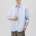 Long Sleeve Lapel Collar Shirt