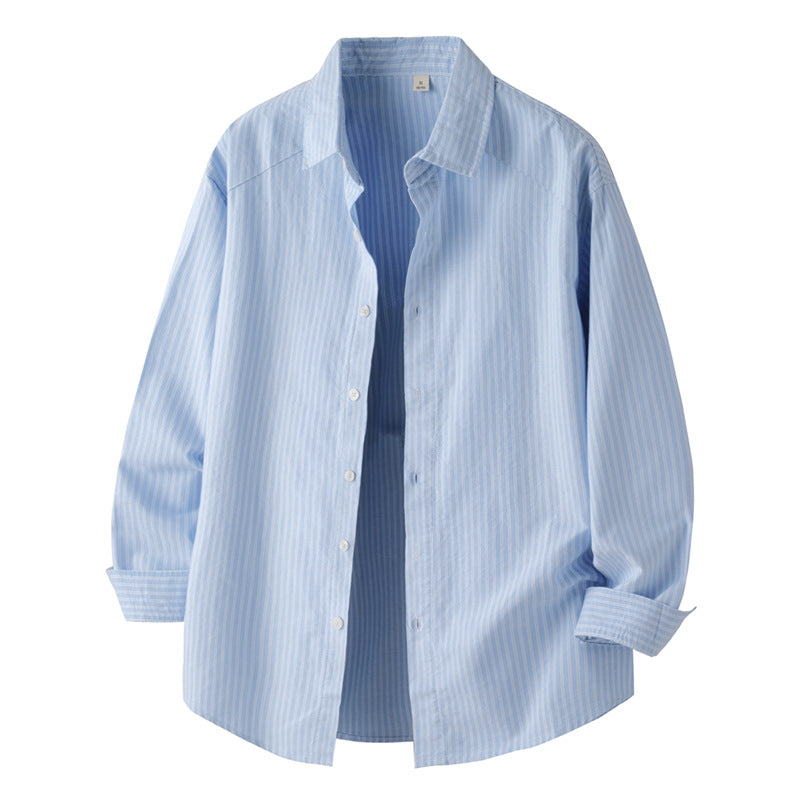 Long Sleeve Lapel Collar Shirt